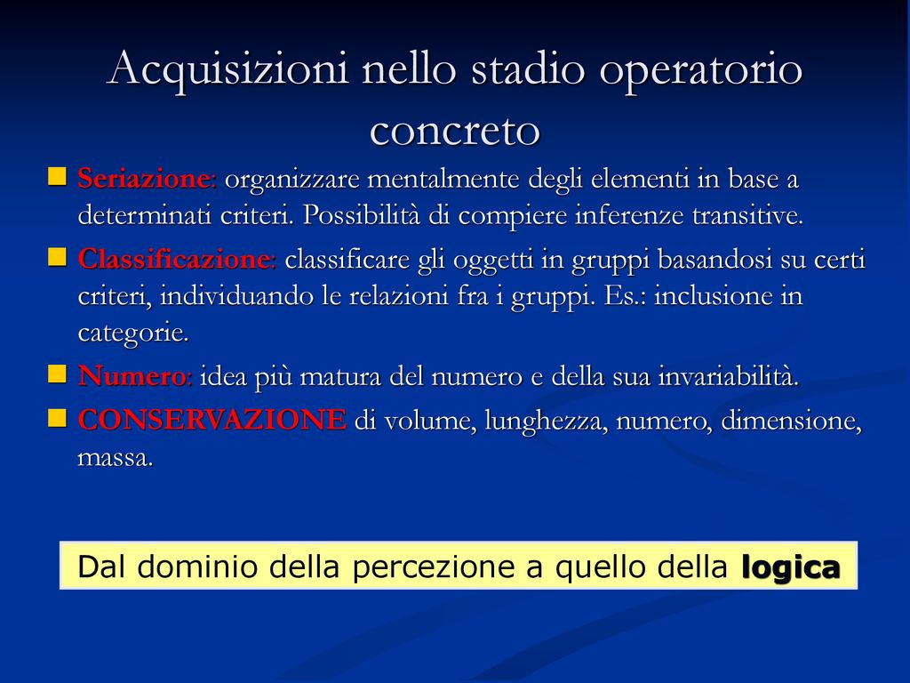 Lo sviluppo cognitivo secondo Jean Piaget ppt scaricare